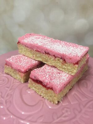 Raspberry and Coconut Slice - Box of 8