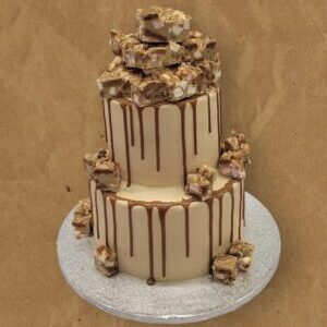 Two Tier Biscoff Lovers Cake with Extra Rocky Road
