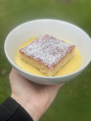 Jam & Coconut Sponge - Full Traybake