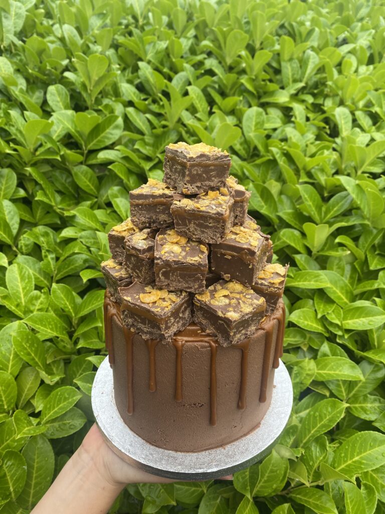 Salted Caramel Cornflake Crunch Cake - 6"