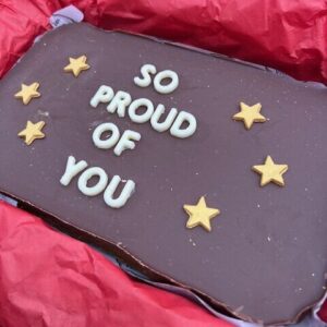 Personalised Caramel Brownie Slice (Collection)